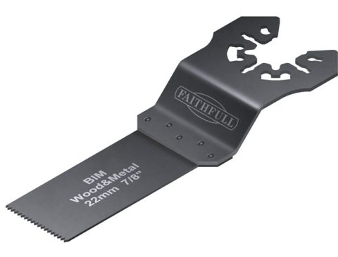 Faithfull FAIMFWM22 22mm Bi-Metal Flush Cut Wood/Metal Blade-1pc