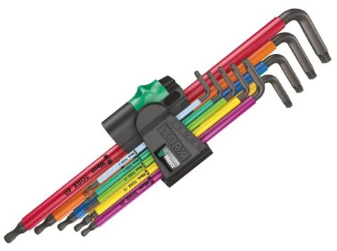 Wera WER024480 ‘967/9’ Multicolour XL TORX L-Key Set – 9 piece