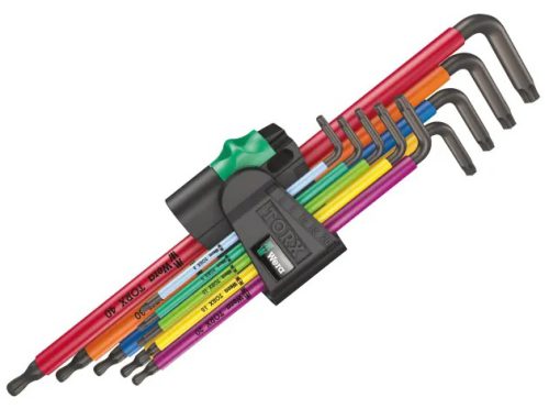 Wera 967 TX XL Multicolour 1 BlackLaser Long TORX® L-key set