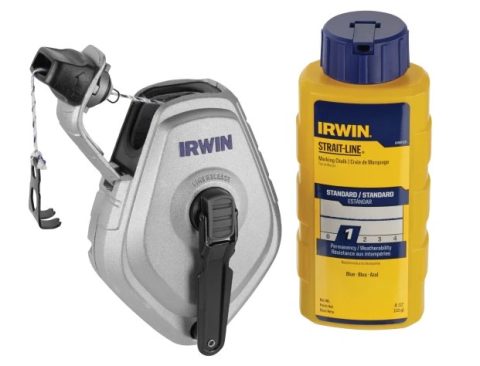 Irwin Strait-Line STL10507684 30m & Blue 113g HPP Chalk Reel Set
