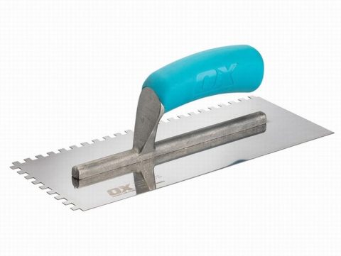 OX Tools OX-T535710  10mm Trade Notched Stainless Steel Trowel