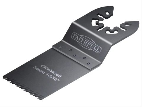 Faithfull Multi Tool CRV Flush Cut Wood Blade Side Set 34mm