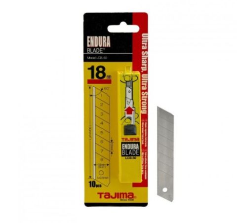 Tajima TALB50CD 18mm Endura Knife Blade Dispenser Yellow – 10pc