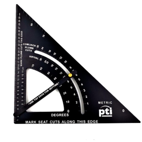 PTI Quick Square 12″ Speed Square Roofing Rafter Angle