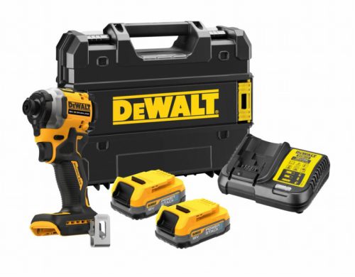 DeWalt DCF850E2T 18V XR BL Impact Driver 2 x POWERSTACK Li-ion