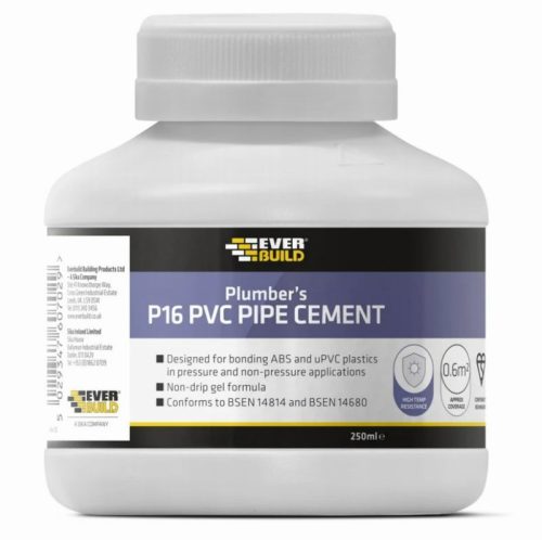 Everbuild P16 Plumber’s PVC Pipe Cement 250ml