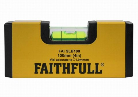 Faithfull FAISLB100 100mm  Magnetic Mini Level