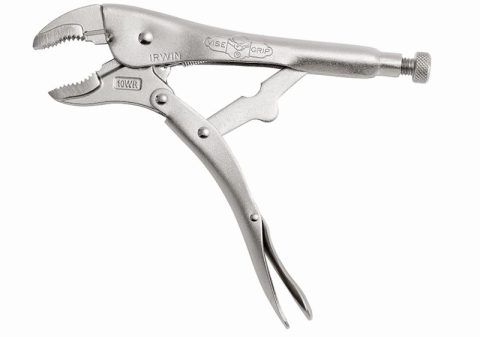 Irwin VIS10WRC 254mm Curved Jaw Locking Pliers with Wire Cutter