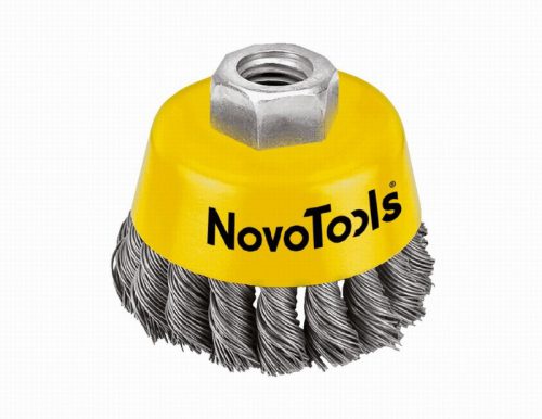 Novo Tools 85mm Cup Brush Twistknot NTWB8514ST