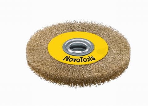 Novo Tools NTWWB12522BC 125mm crimped brass coated steel wire