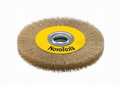 Novo Tools NTWWB17522BC 175mm crimped brass coated steel wire
