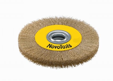 Novo Tools NTWWB20022BC 200mm crimped brass coated steel wire