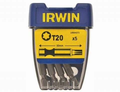 Irwin IRW10504375 Power Screwdriver Bit TORX TX30 50mm Pack of 5