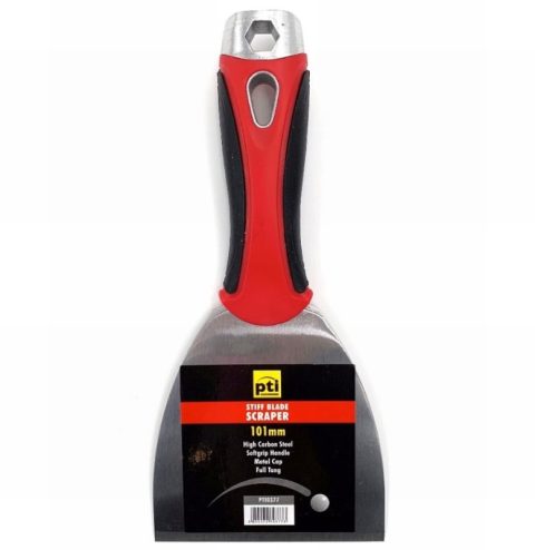 PTI PTI0377 101mm Stiff Blade Scrapers with Softgrip Handle