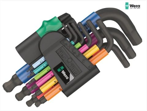Wera Hex-Plus Multicolour L-Key Set, 9 Piece (1.5-10mm)