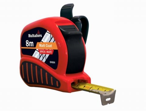 Hultafors HUL352403  8m (Width 25mm) Brick-Mate Pocket Tape