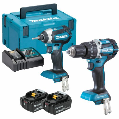 Makita DLX2180TJ 18V LXT Brushless 2 Piece Kit with x 5Ah