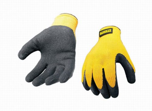 Dewalt DPG70L Yellow Knit Back Latex Gloves – Large