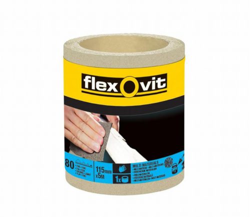 Flexovit FLV26413 General Purpose Sanding Roll 115mmx5m Fine180g