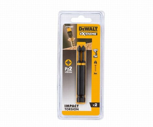 DeWalt DT70566-QZ 85mm Impact Torsion Bits PZ2 – Pack of 2