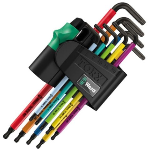 Wera 05073599001 Metric and Torx Bore Hole Key Set – 9 piece