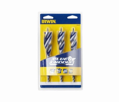 Irwin IRW10506627 20-25mm Blue Groove 6X Auger Bit Set – 3 Piece