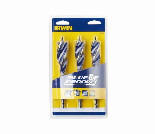 Irwin IRW10506627 20-25mm Blue Groove 6X Auger Bit Set – 3 Piece
