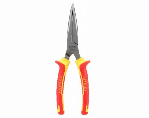 Stanley STA084008  200mm FatMax Bent Long Nose Pliers VDE