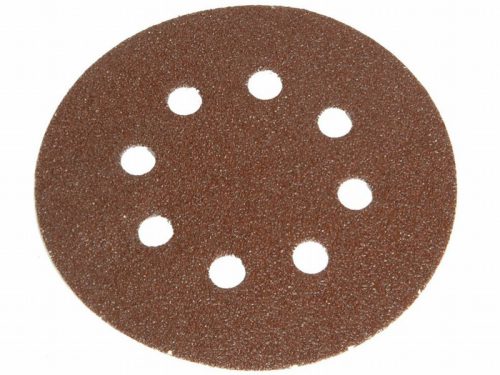 Faithfull Hook&Loop Sanding Disc DID3 Holed 125mm (Pack 5)