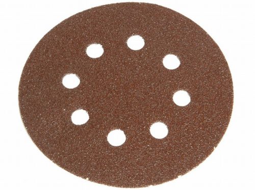 Faithfull FAIADHL125M DID3 Hook & Loop Sanding Discs 125mm x 80G