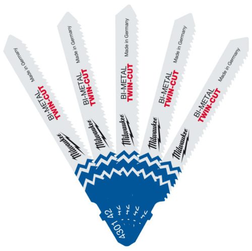 Milwaukee 4932430142 T123XF Universal Jigsaw Blades – Pack of 5