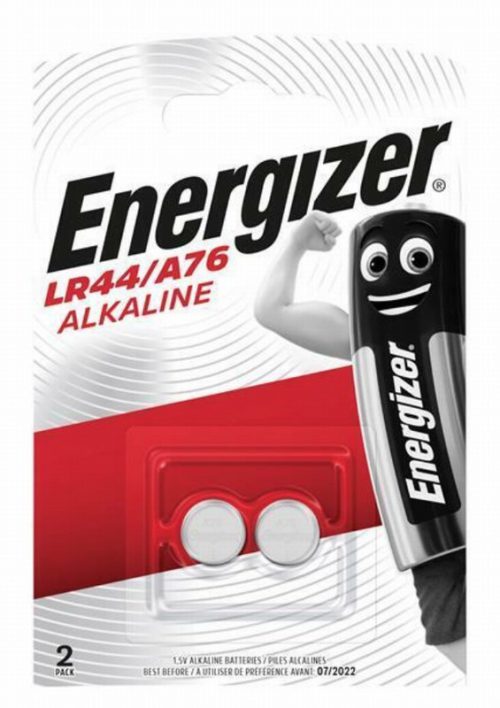 Energizer LR44/A76 Coin Alkaline Batteries (Pack of 2)