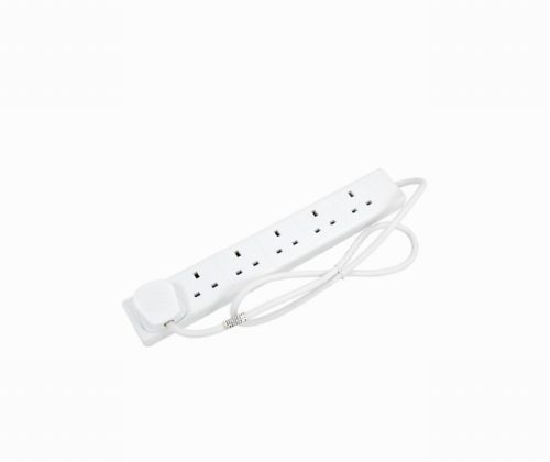 Jojo 6 Way Extension Lead Trailing Socket With 1 Metre Cable