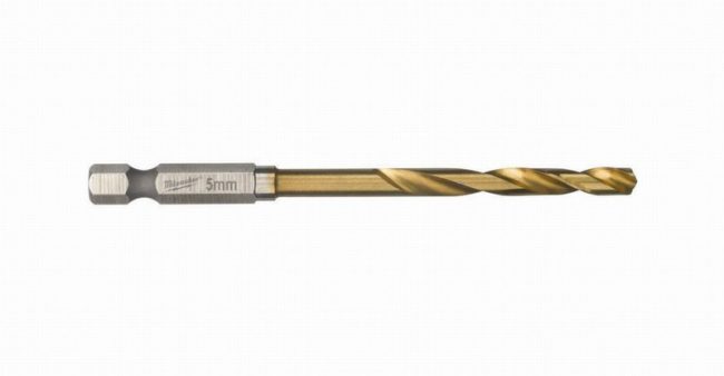 Milwaukee 48894712 5mm Shockwave HSS TiN Metal Drill Bit - Image 2