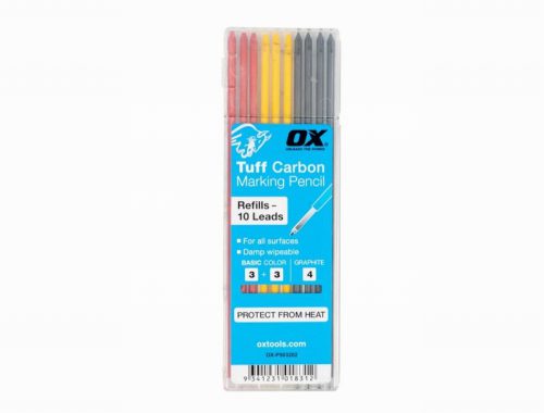 OX Tools OX-P503202 Tuff Carbon Basic Colour & Graphite Lead10pk