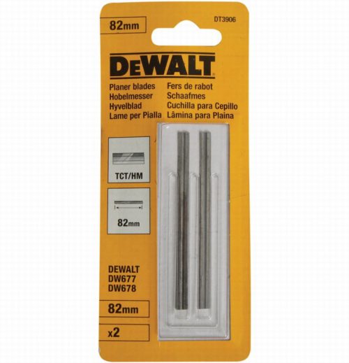 DeWalt DT3906QZ TCT Reversible Planer Blades 82mm