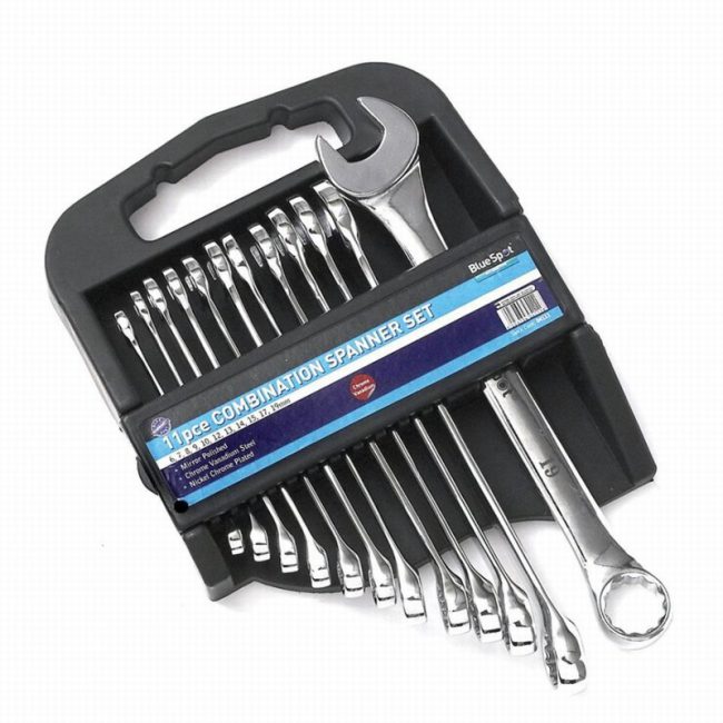BlueSpot B/S04111 Combination Spanner Set 11 Piece