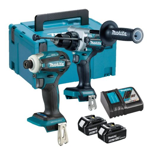 Makita DLX2455TJ 18V Brushless Combo Kit with 2 x 5.0Ah