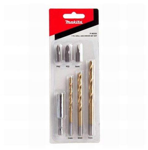 Makita P-90205 Drill & Driver Bit Set – 7 Pieces