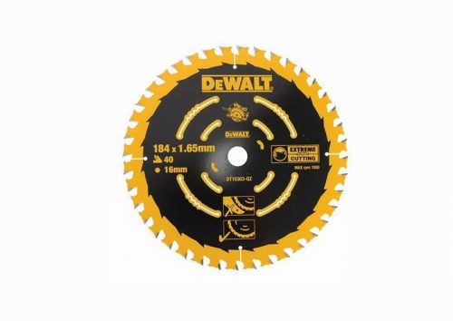 DeWalt Extreme Framing Circular Saw Blade 184mm x 16mm x 40T