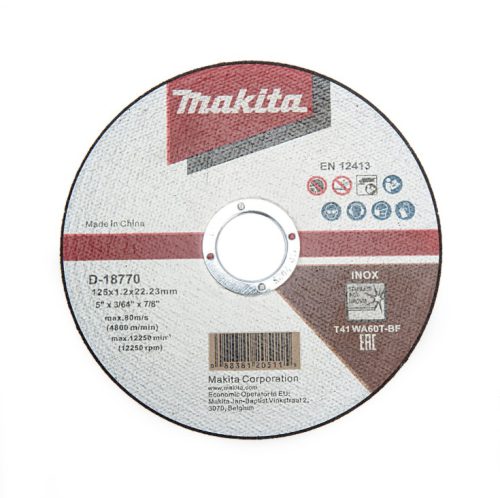 Makita D-18770 Thin Metal Cutting Disc 125mm x 1.2 ( Tub 100)