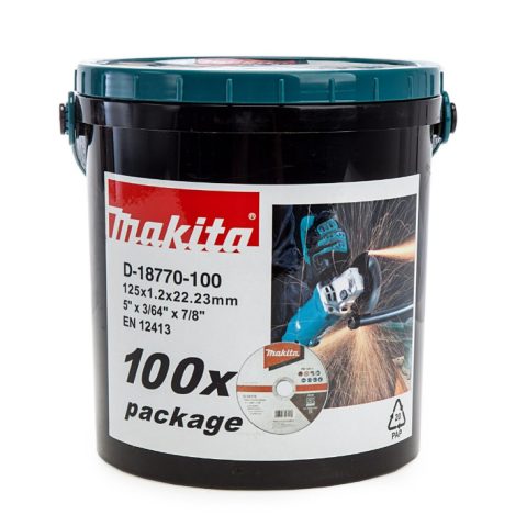 Makita D-18770 125mm x 1.2 Thin Metal Cutting Disc – Pack of 100