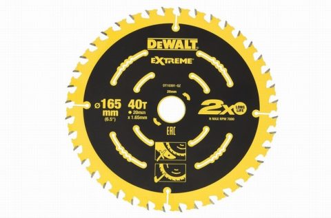 DeWalt DT10301 Extreme Framing Circular Saw Blade 165x20mm x 40T