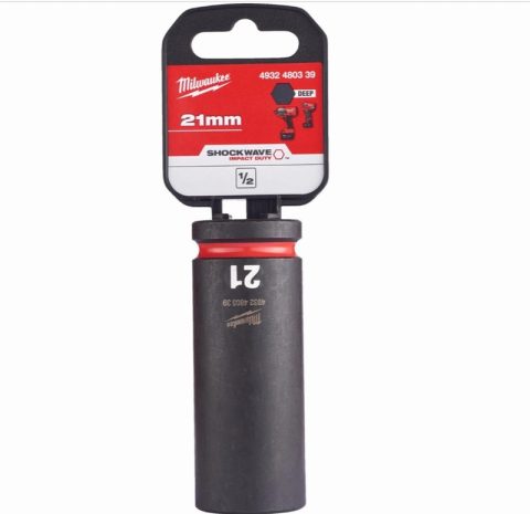 Milwaukee 4932480339 21mm 1/2″ Deep Impact Duty Hex Socket