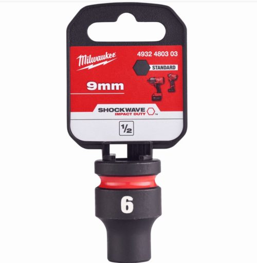 Milwaukee 4932480303 SHOCKWAVE Standard 1/2″ 9mm Impact Duty Hex