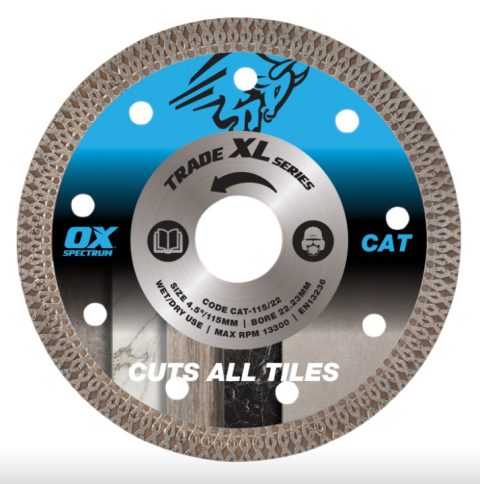 OX Tools OX Trade XL All Tile Diamond Blade (115cm x 22)