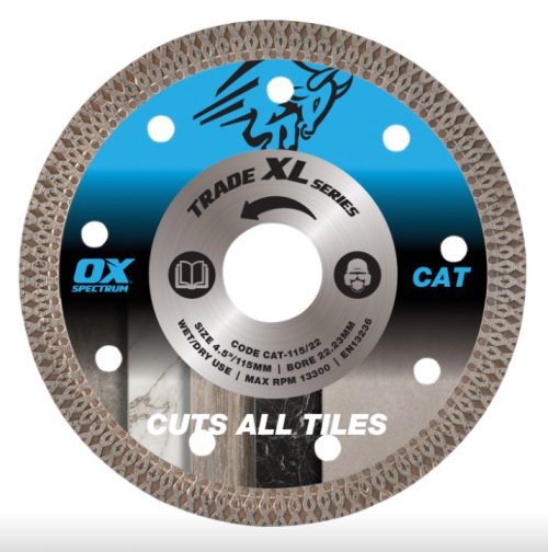OX Tools OX Trade XL All Tile Diamond Blade (115cm x 22)