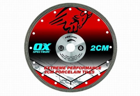 OX Tools 2CM-230/22 Porcelain Cutting Blade – 230/22.23mm – 1pc