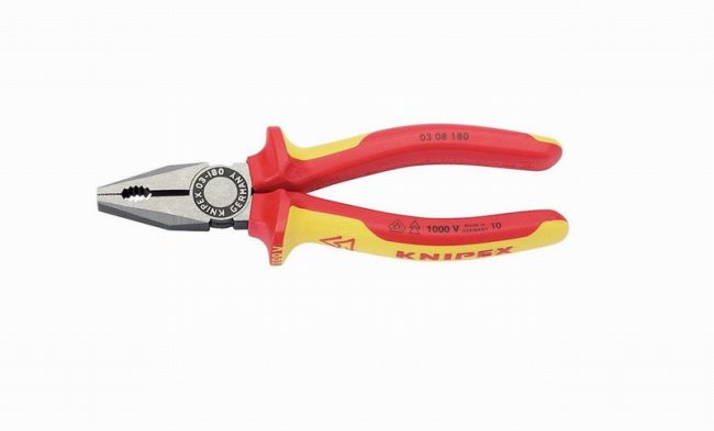 Knipex 03 08 180 UKSBE 180mm Fully Insulated Combination Pliers