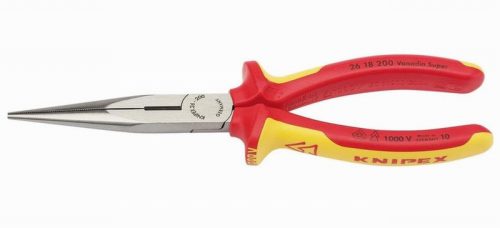 Knipex 26 18 200UKSBE VDE Fully Insulated Long Nose Pliers 200mm